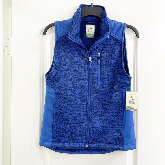 NEW Alpine Design cobalt blue knit vest - Picture 1 of 3